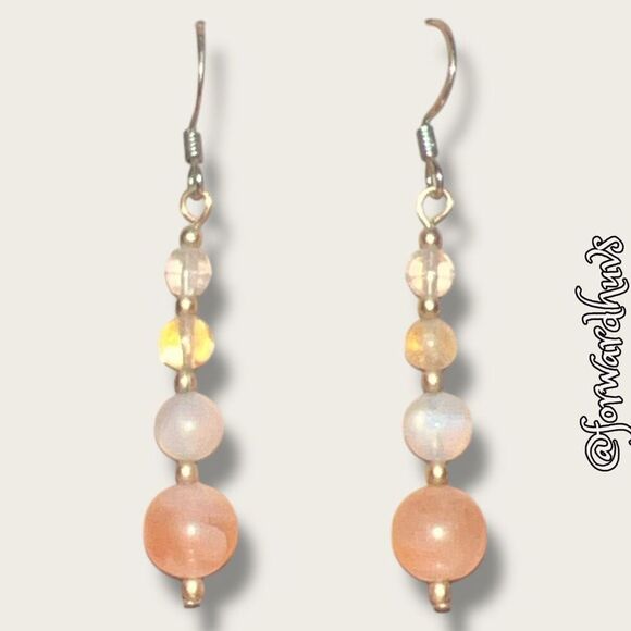 Bundle Sale 3 for $15 | Semi-Precious Stone Dangle Earrings - Picture 1 of 7